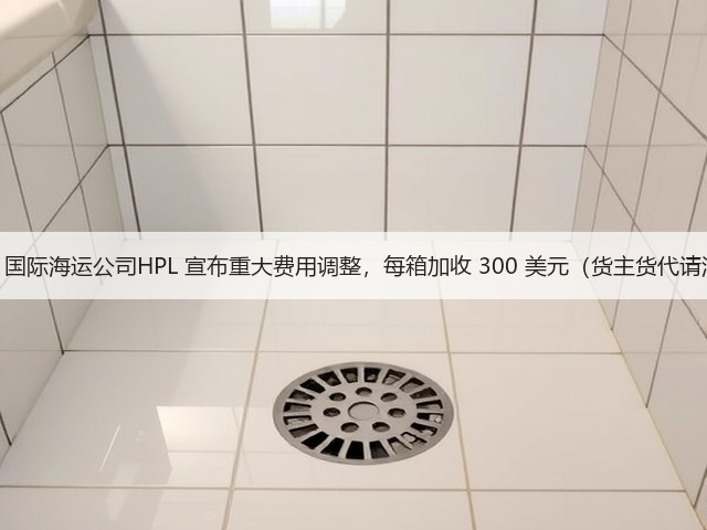 突发!国际海运公司HPL 宣布重大费用调整,每箱加收 300 美元(货主货代请注意)(图1) 突发!国际海运公司HPL 宣布重大费用调整,每箱加收 300 美元(货主货代请注意)(图1)
