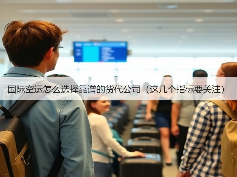 国际空运怎么选择靠谱的货代公司（这几个指标要关注）