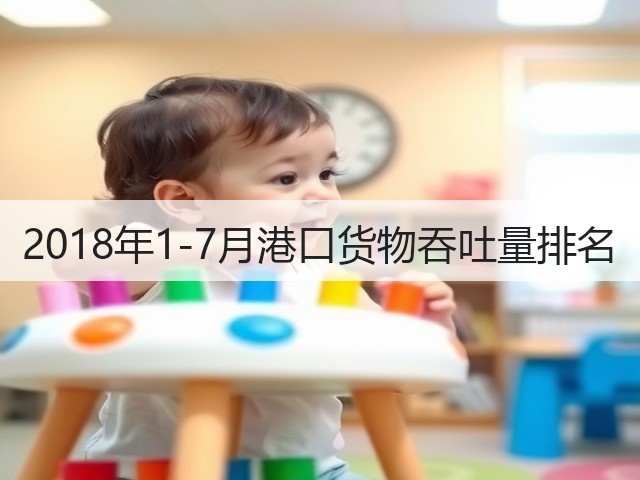 2018年1-7月港口货物吞吐量排名(图2)