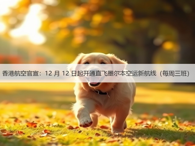 香港航空官宣:12 月 12 日起开通直飞墨尔本空运新航线(每周三班)(图1) 香港航空官宣:12 月 12 日起开通直飞墨尔本空运新航线(每周三班)(图1)
