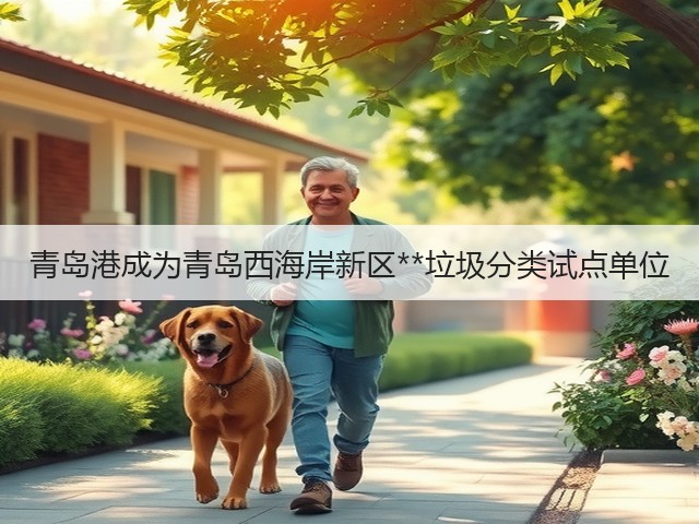 青岛港成为青岛西海岸新区**垃圾分类试点单位(图1)