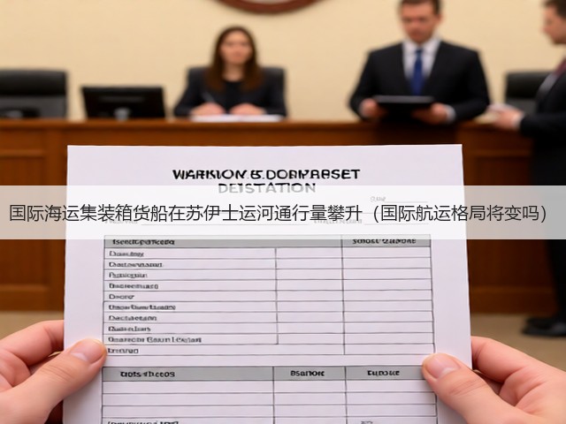 国际海运集装箱货船在苏伊士运河通行量攀升(国际航运格局将变吗)(图1) 国际海运集装箱货船在苏伊士运河通行量攀升(国际航运格局将变吗)(图1)