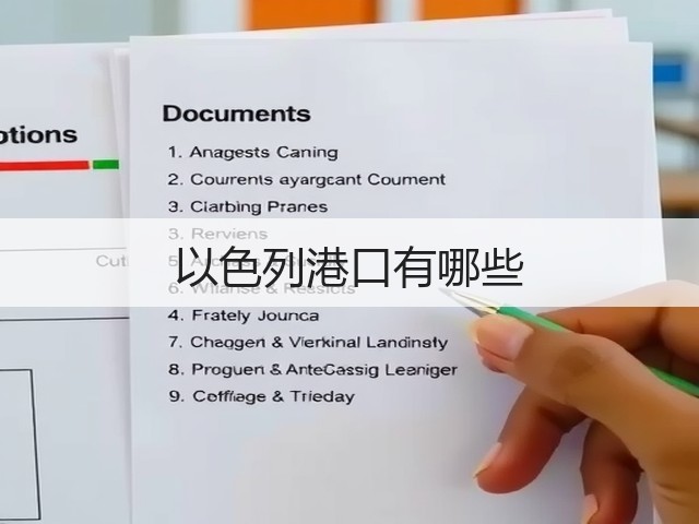 以色列港口有哪些(图3) 以色列港口有哪些(图3)