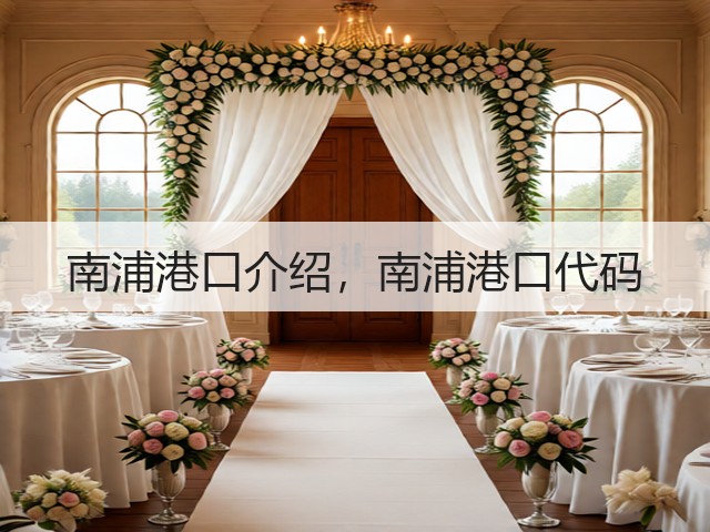 南浦港口介绍,南浦港口代码(图1) 南浦港口介绍,南浦港口代码(图1)