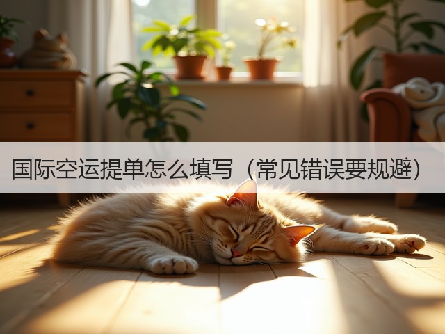 国际空运提单怎么填写（常见错误要规避）(图3)