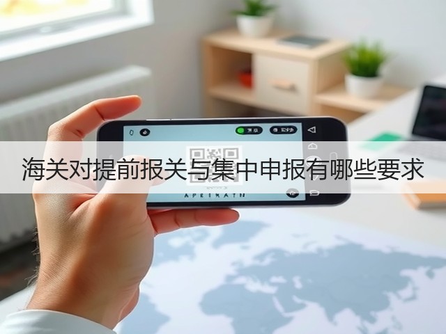 海关对提前报关与集中申报有哪些要求(图1)
