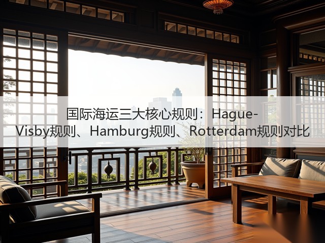 国际海运三大核心规则：Hague-Visby规则、Hamburg规则、Rotterdam规则对比(图1)