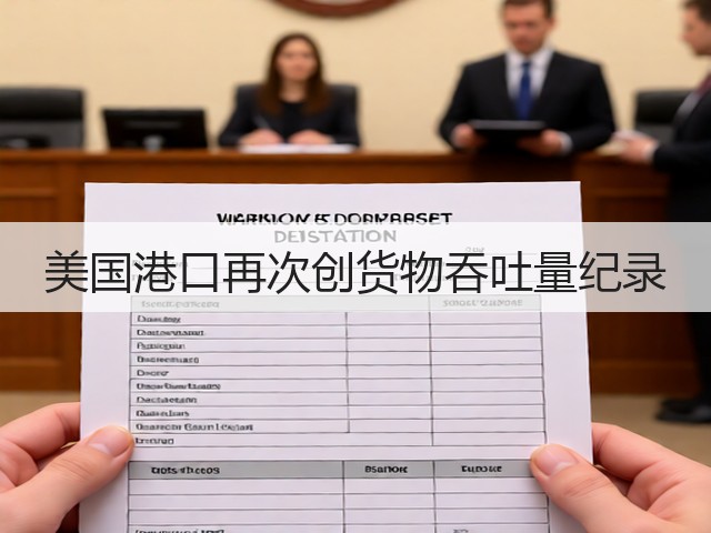 美国港口再次创货物吞吐量纪录(图1) 美国港口再次创货物吞吐量纪录(图1)