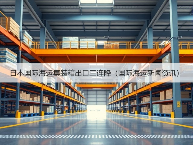 日本国际海运集装箱出口三连降（国际海运新闻资讯）(图3)