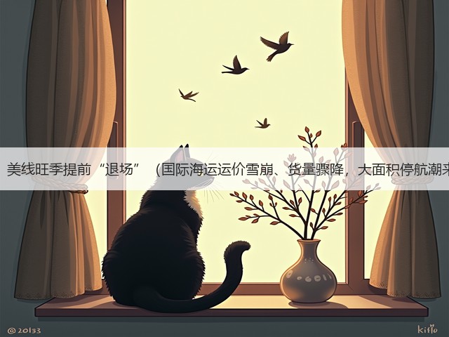 惊变！美线旺季提前“退场”（国际海运运价雪崩、货量骤降，大面积停航潮来袭）(图3)