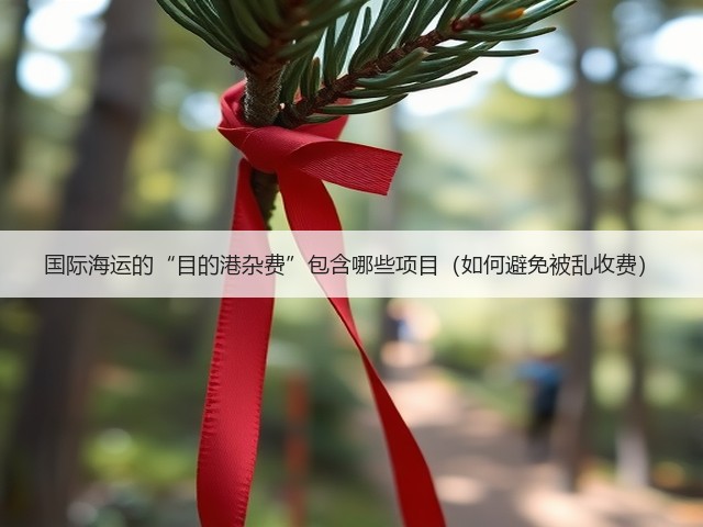 国际海运的“目的港杂费”包含哪些项目(如何避免被乱收费)(图2) 国际海运的“目的港杂费”包含哪些项目(如何避免被乱收费)(图2)