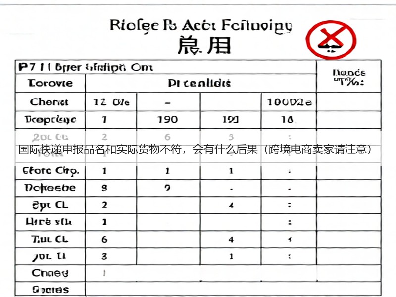 国际快递申报品名和实际货物不符，会有什么后果（跨境电商卖家请注意）