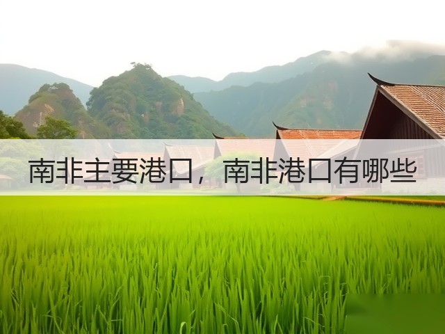 南非主要港口,南非港口有哪些(图3) 南非主要港口,南非港口有哪些(图3)