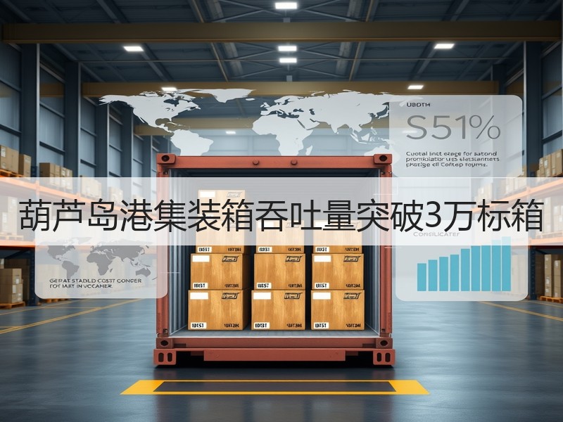 葫芦岛港集装箱吞吐量突破3万标箱