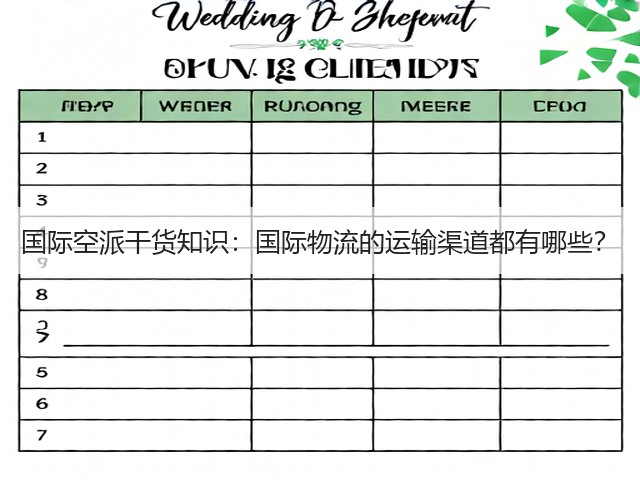 国际空派干货知识:国际物流的运输渠道都有哪些?(图3) 国际空派干货知识:国际物流的运输渠道都有哪些?(图3)