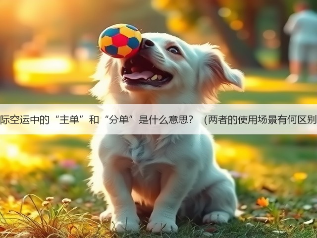 国际空运中的“主单”和“分单”是什么意思？（两者的使用场景有何区别）(图1)
