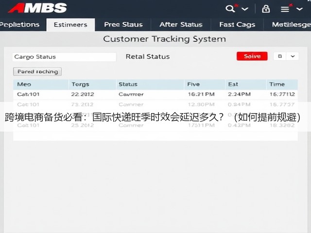 跨境电商备货必看：国际快递旺季时效会延迟多久？（如何提前规避）(图3)
