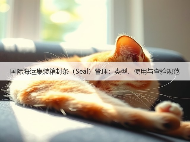 国际海运集装箱封条(Seal)管理:类型、使用与查验规范(图3) 国际海运集装箱封条(Seal)管理:类型、使用与查验规范(图3)