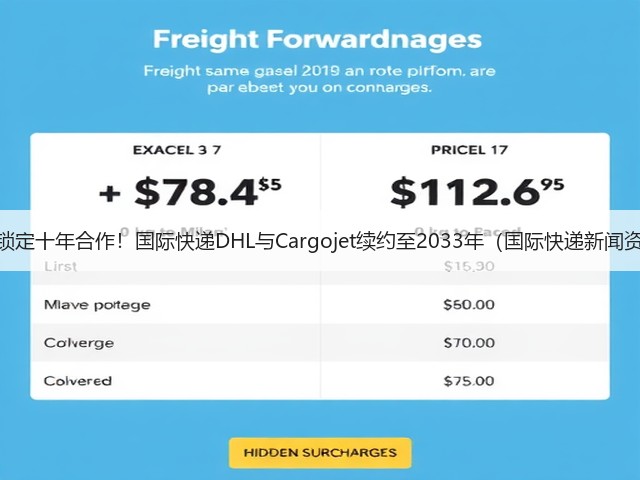 提前锁定十年合作！国际快递DHL与Cargojet续约至2033年（国际快递新闻资讯）(图1)