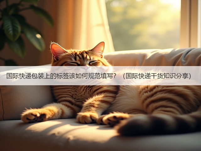 国际快递包装上的标签该如何规范填写？（国际快递干货知识分享）(图1)