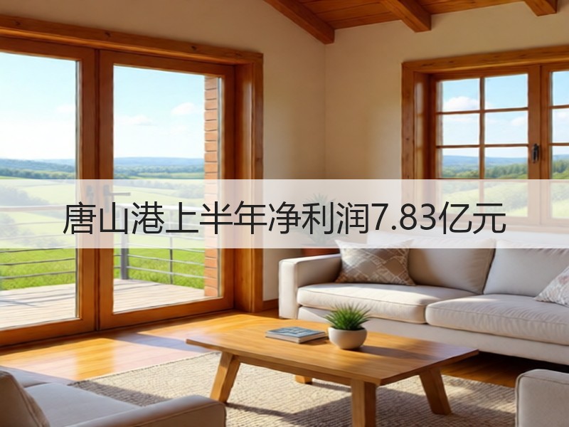 唐山港上半年净利润7.83亿元
