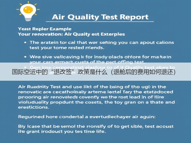国际空运中的“退改签”政策是什么(退舱后的费用如何退还)(图3) 国际空运中的“退改签”政策是什么(退舱后的费用如何退还)(图3)