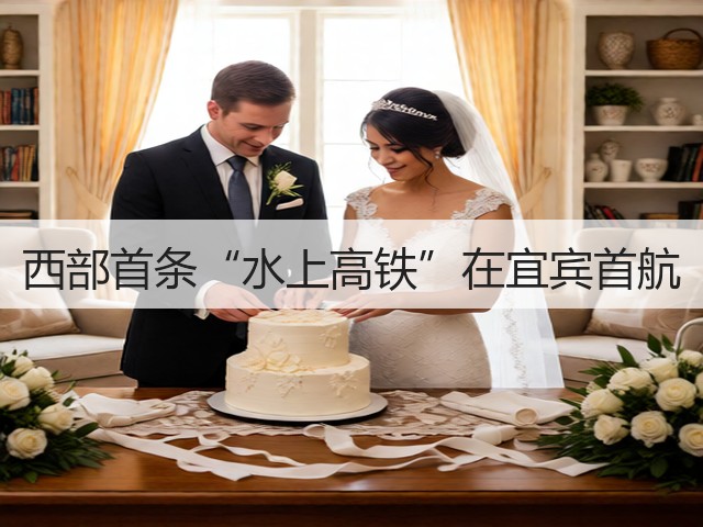 西部首条“水上高铁”在宜宾首航(图1) 西部首条“水上高铁”在宜宾首航(图1)