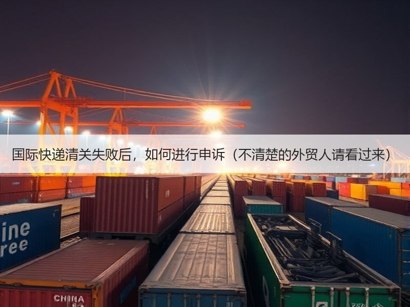 国际快递清关失败后，如何进行申诉（不清楚的外贸人请看过来）