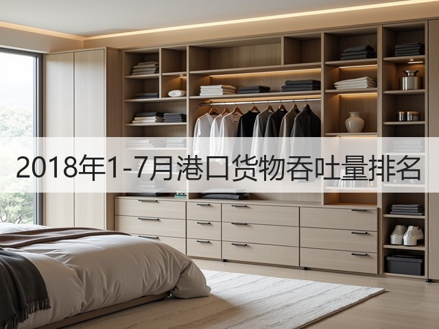 2018年1-7月港口货物吞吐量排名(图3)