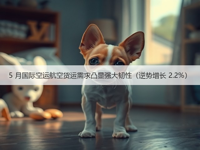 5 月国际空运航空货运需求凸显强大韧性（逆势增长 2.2%）(图1)