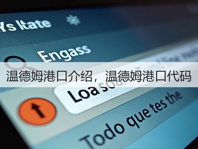 温德姆港口介绍，温德姆港口代码(图3)