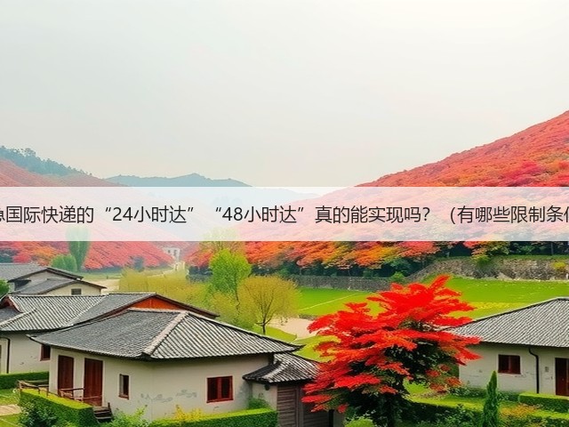 加急国际快递的“24小时达”“48小时达”真的能实现吗？（有哪些限制条件）(图3)