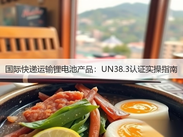 国际快递运输锂电池产品：UN38.3认证实操指南(图1)