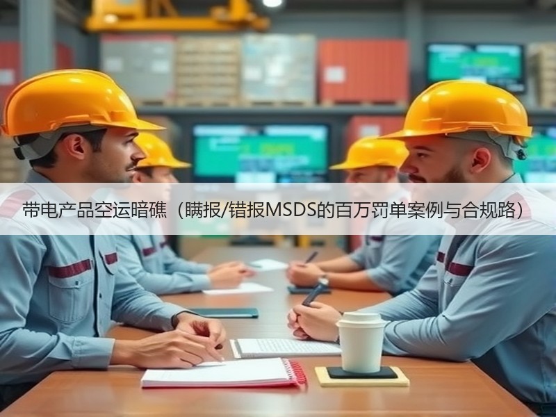 带电产品空运暗礁（瞒报/错报MSDS的百万罚单案例与合规路）