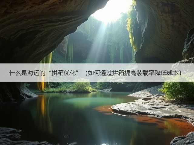 什么是海运的“拼箱优化”(如何通过拼箱提高装载率降低成本)(图3) 什么是海运的“拼箱优化”(如何通过拼箱提高装载率降低成本)(图3)