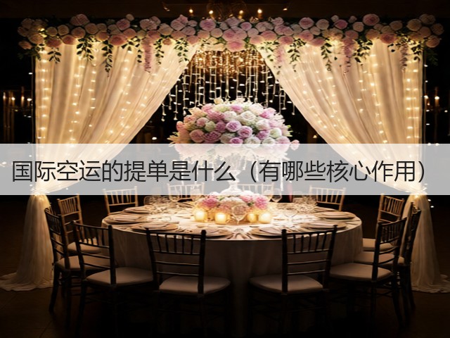 国际空运的提单是什么(有哪些核心作用)(图2) 国际空运的提单是什么(有哪些核心作用)(图2)