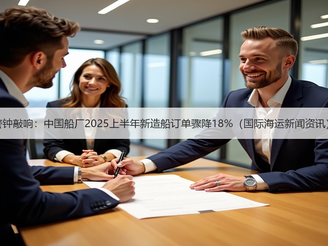 警钟敲响：中国船厂2025上半年新造船订单骤降18%（国际海运新闻资讯）(图1)