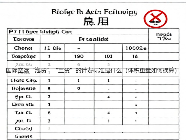 国际空运“泡货”“重货”的计费标准是什么(体积重量如何换算)(图3) 国际空运“泡货”“重货”的计费标准是什么(体积重量如何换算)(图3)