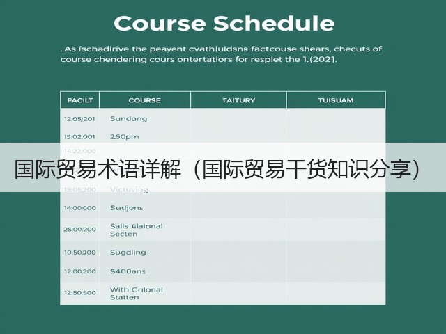 国际贸易术语详解（国际贸易干货知识分享）(图1)