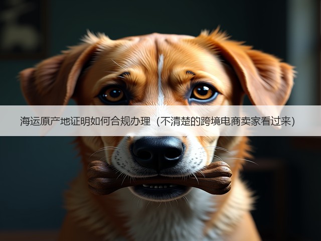 海运原产地证明如何合规办理(不清楚的跨境电商卖家看过来)(图1) 海运原产地证明如何合规办理(不清楚的跨境电商卖家看过来)(图1)