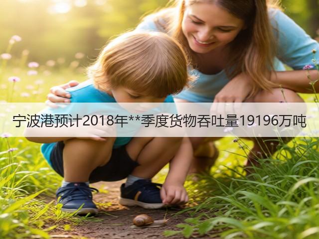 宁波港预计2018年**季度货物吞吐量19196万吨(图2)
