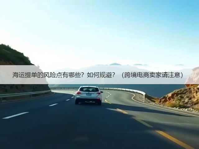 海运提单的风险点有哪些？如何规避？（跨境电商卖家请注意）(图3)