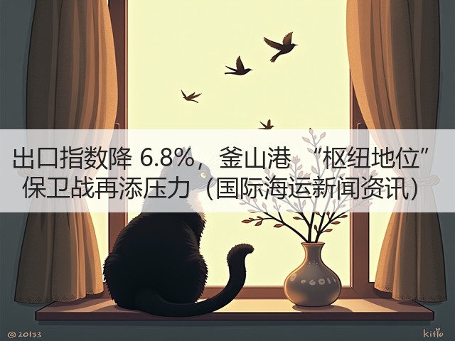 出口指数降 6.8%,釜山港 “枢纽地位” 保卫战再添压力(国际海运新闻资讯)(图3) 出口指数降 6.8%,釜山港 “枢纽地位” 保卫战再添压力(国际海运新闻资讯)(图3)