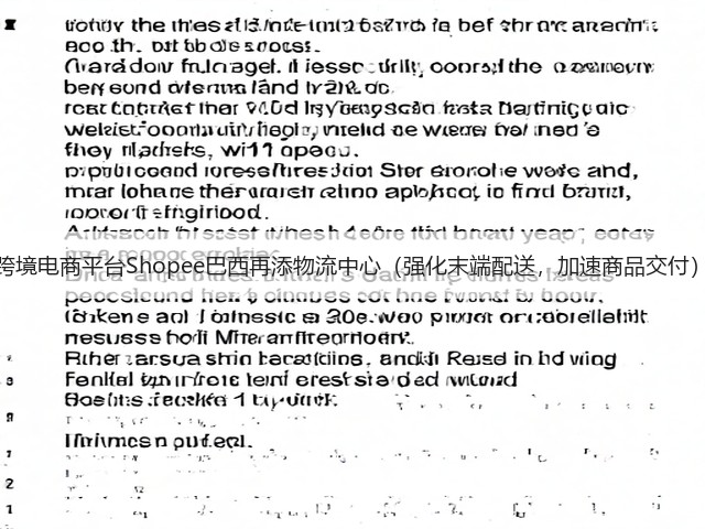 跨境电商平台Shopee巴西再添物流中心（强化末端配送，加速商品交付）(图3)