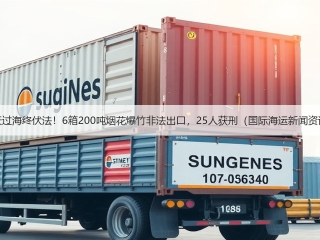 瞒天过海终伏法!6箱200吨烟花爆竹非法出口,25人获刑(国际海运新闻资讯)(图3) 瞒天过海终伏法!6箱200吨烟花爆竹非法出口,25人获刑(国际海运新闻资讯)(图3)