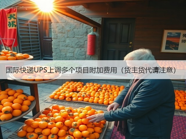 国际快递UPS上调多个项目附加费用（货主货代请注意）(图1)