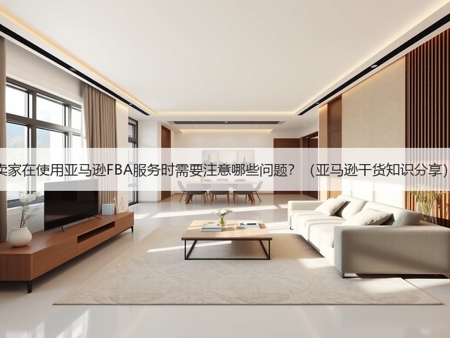 卖家在使用亚马逊FBA服务时需要注意哪些问题？（亚马逊干货知识分享）(图1)
