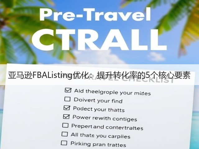 亚马逊FBAListing优化：提升转化率的5个核心要素(图1)