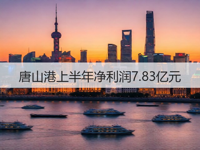 唐山港上半年净利润7.83亿元(图1)
