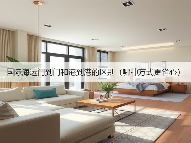 国际海运门到门和港到港的区别（哪种方式更省心）(图3)